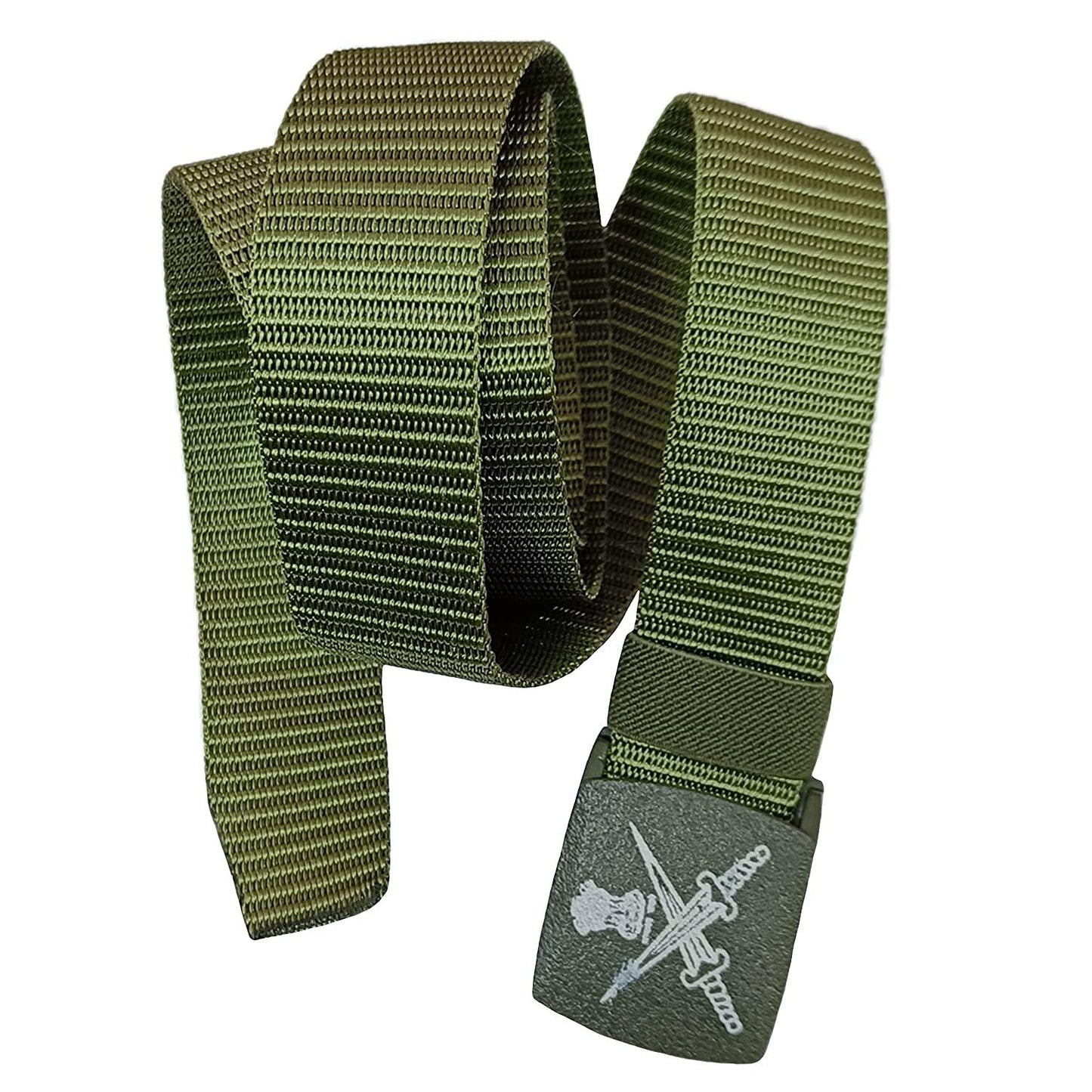 Trendzmy Indian Army Belt, Men's Nylon woven fabric Belt, Hole free plastic flap buckle Default Title