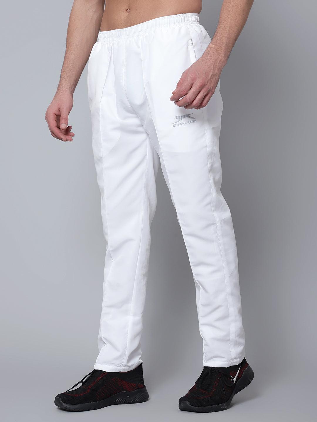 Shiv Naresh Men White Classic Track pants