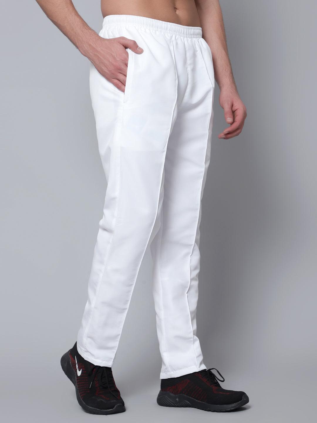 Shiv Naresh Men White Classic Track pants