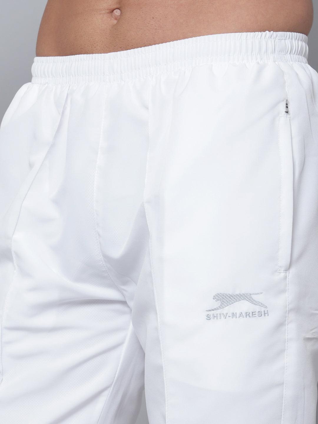 Shiv Naresh Men White Classic Track pants