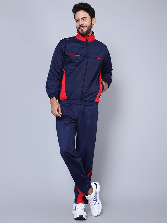 Men 422A NAVY/RED T.P Color blocked Ultra-boost Tracksuit