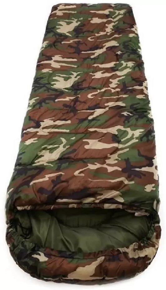 Camouflage Military Waterproof Bag with Inner Blanket Sleeping Bag  (Green)