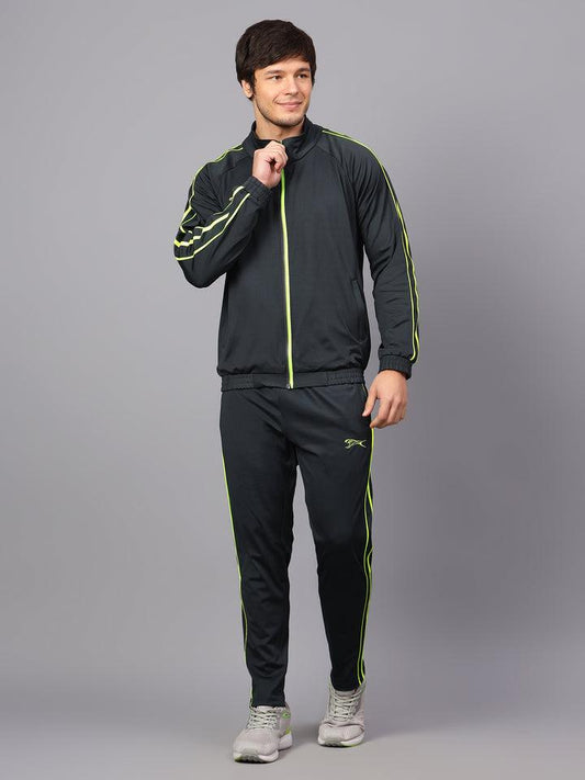 Shivnaresh Men's Tracksuit |Dark Grey Lemon L Grey