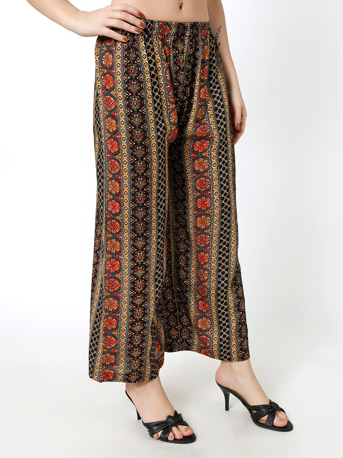 Rayon Pant Multi Color Palazzo