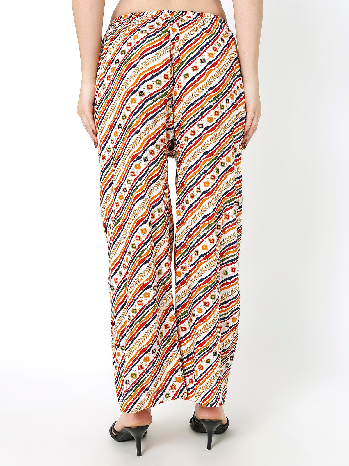 Woman's Rayon Multi Color Pant Palazzo