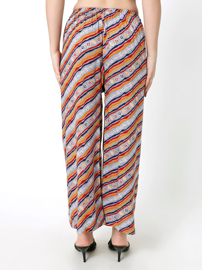 Rayon Printed multi color palazzo