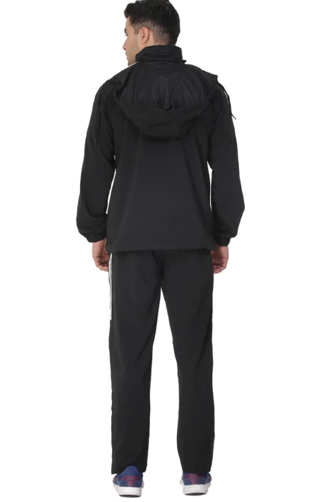 TRACKSUIT 478A T.Z WITH INER MESH (NET) BK/WT