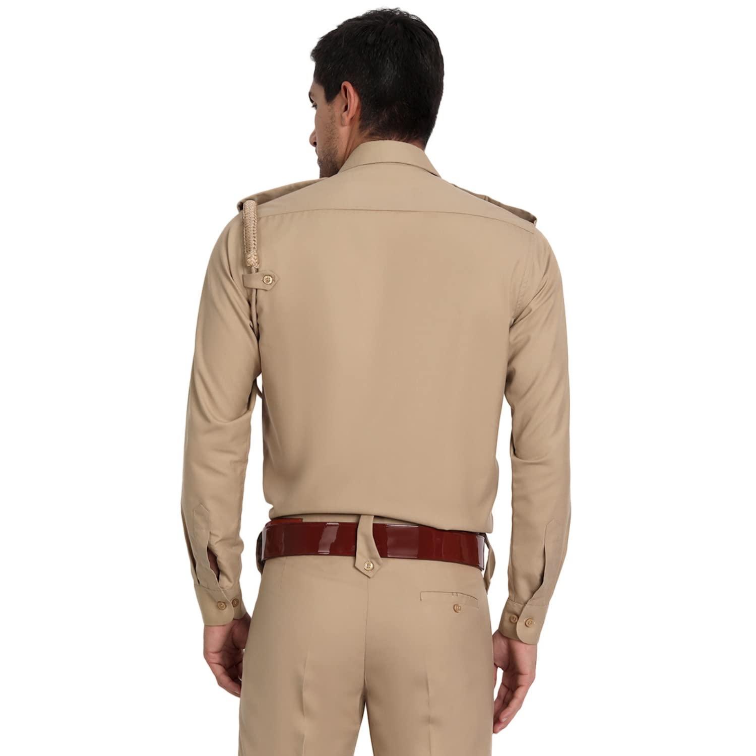 Singhania Police Khaki Full Sleeves Shirt - Uniform/Vardi