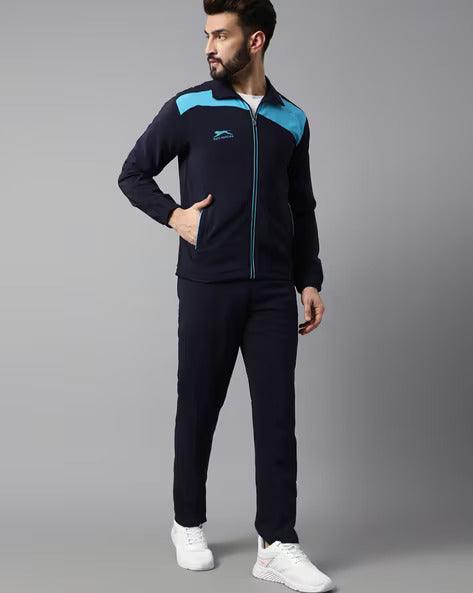 Men Color block Running Tracksuits 469A L