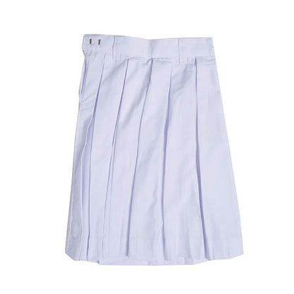 Trendzmy Girls Terrycot One Side Pleated Divided Skirt