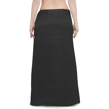 Trendzmy Woman's Satin Black Petticoat