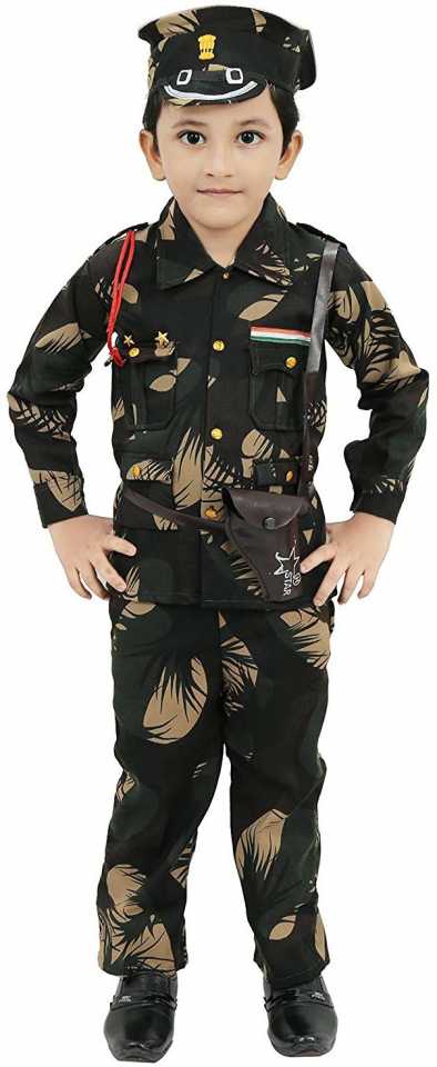 Trendzmy Kids Army costume dress