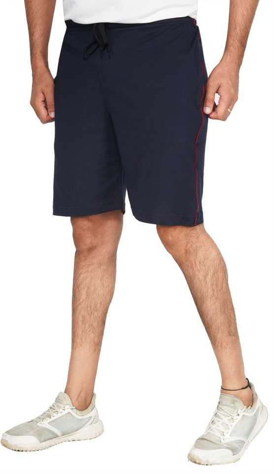 Trendzmy Solid Men Black Basic Shorts