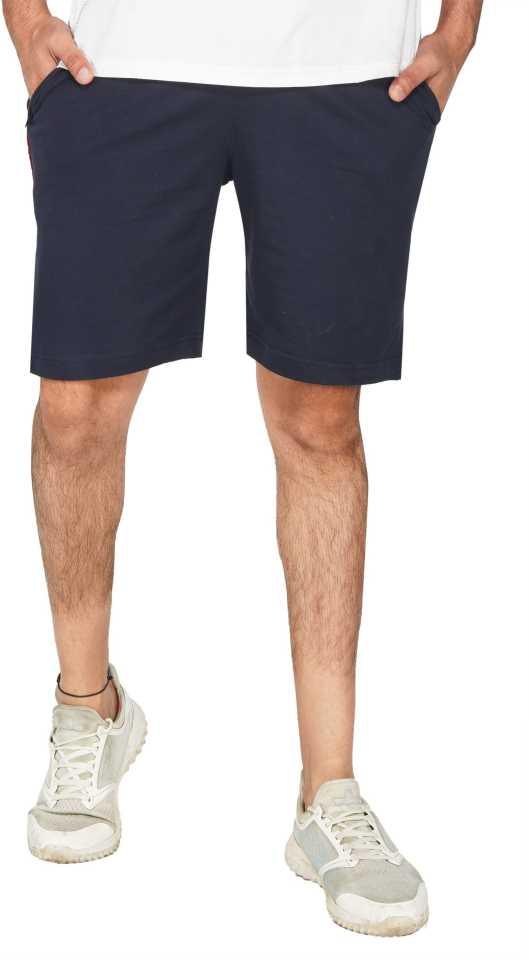 Trendzmy Solid Men Black Basic Shorts