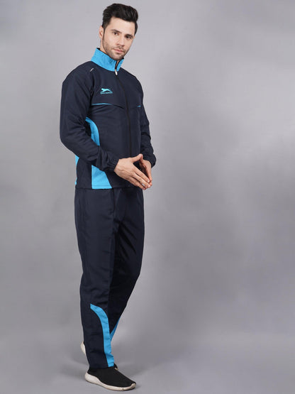 Men 422A NAVY/CYAN T.P Navy and cyan blue Ultra-boost tracksuit