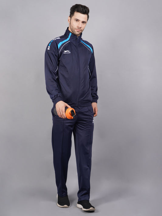 Men Navy and cyan blue Ultra-boost tracksuit 1500