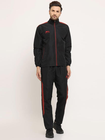 Track Suit |Essential Regular Fit | Black Red Black