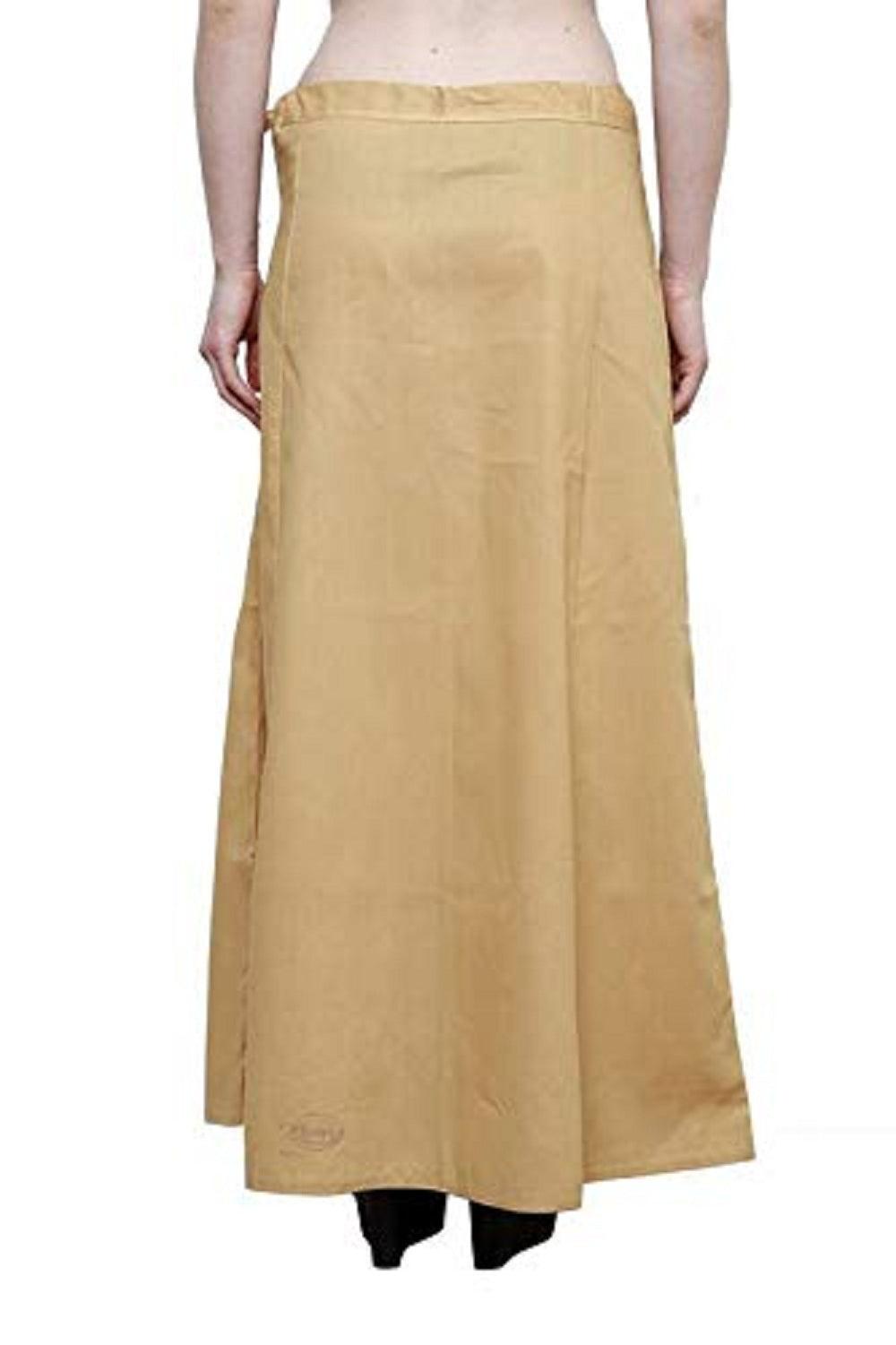 Singhania Clothing woman's Elegant Look Ethnic Wear Cotton Petticoat Beige Pack of 1