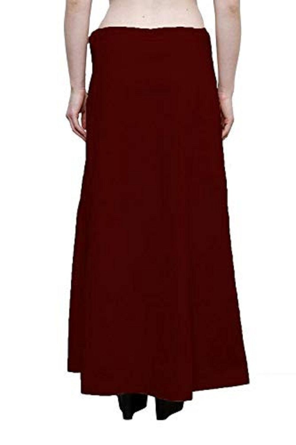 Singhania Clothing woman's Elegant Look Ethnic Wear Cotton Petticoat Maroon Pack of 1