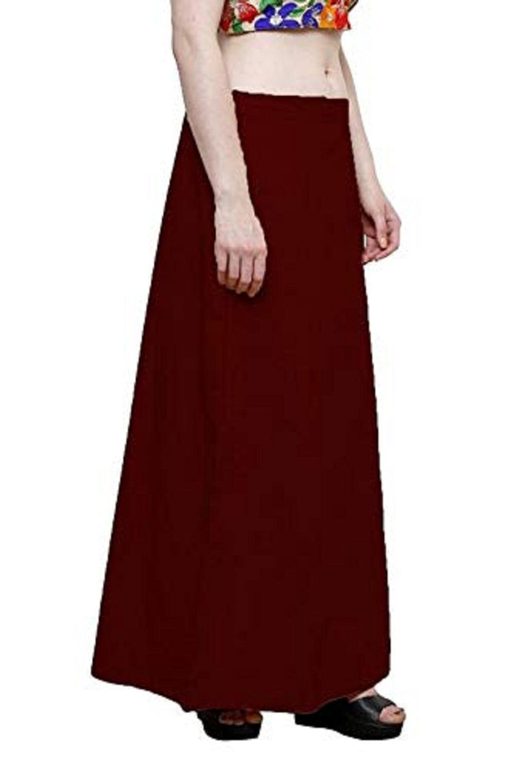 Singhania Clothing woman's Elegant Look Ethnic Wear Cotton Petticoat Maroon Pack of 1