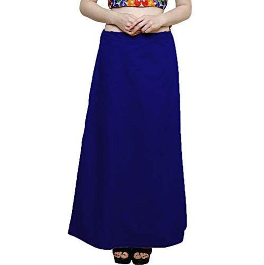 Singhania Clothing woman's Elegant Look Ethnic Wear Cotton Petticoat Blue Pack of 1 Default Title