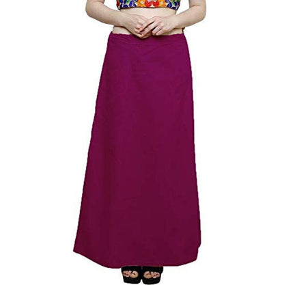 Singhania Clothing woman's Elegant Look Ethnic Wear Cotton Petticoat Magenta Pack of 1 Default Title