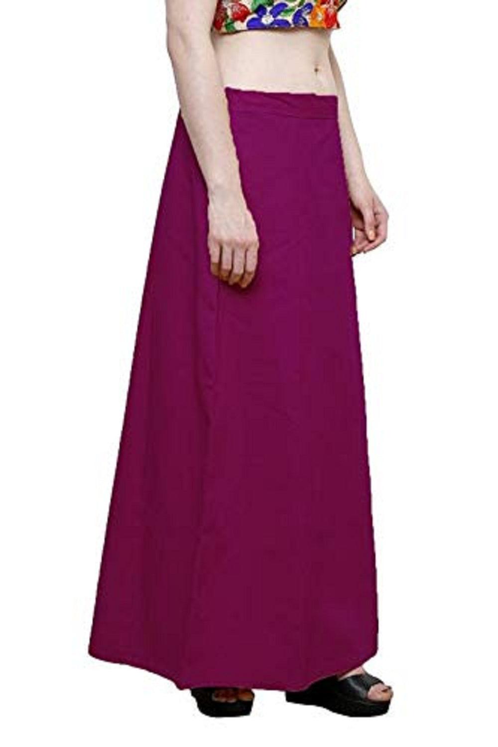 Singhania Clothing woman's Elegant Look Ethnic Wear Cotton Petticoat Magenta Pack of 1