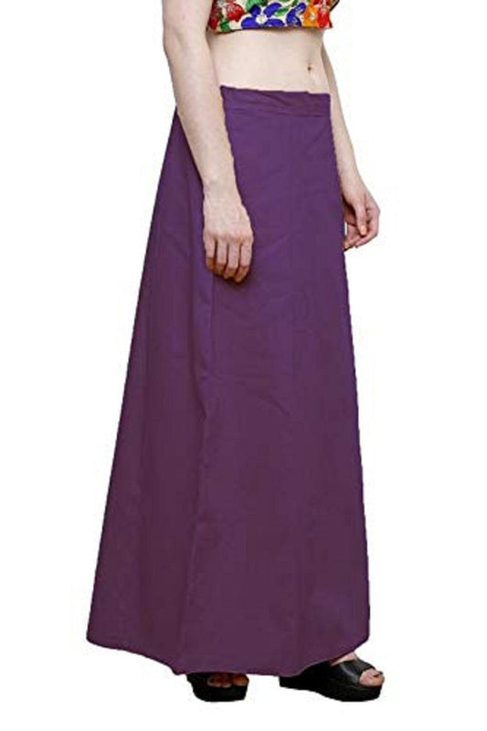 Singhania Clothing woman's Elegant Look Ethnic Wear Cotton Petticoat Dark Purple Pack of 1 Default Title