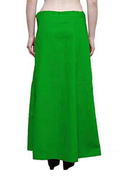 Singhania Clothing woman's Elegant Look Ethnic Wear Cotton Petticoat Green Pack of 1