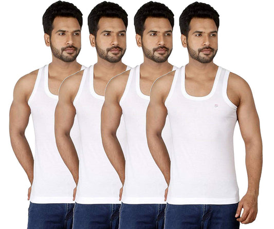 RUPA Cotton Men Vest (Pack of 4)