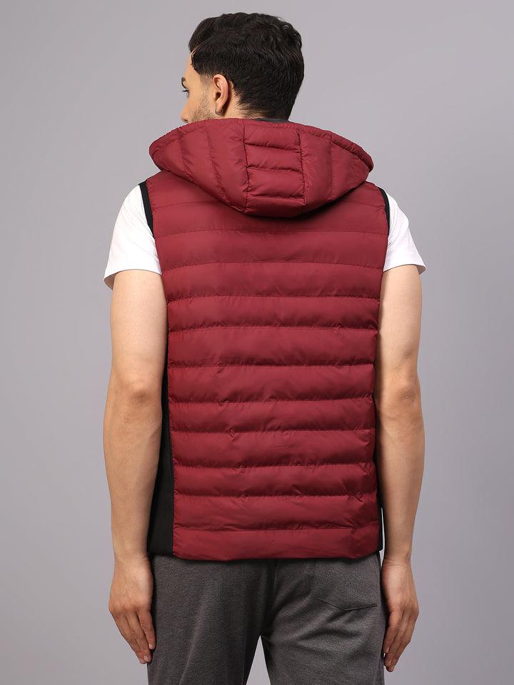 Men's |Sleeveless Puffer Reversible| Wine Black