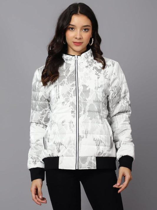 Shiv Naresh City-Chic White Puffer Jacket