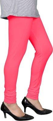 Trendzmy Pink Solid Churidar Ethnic Wear Legging