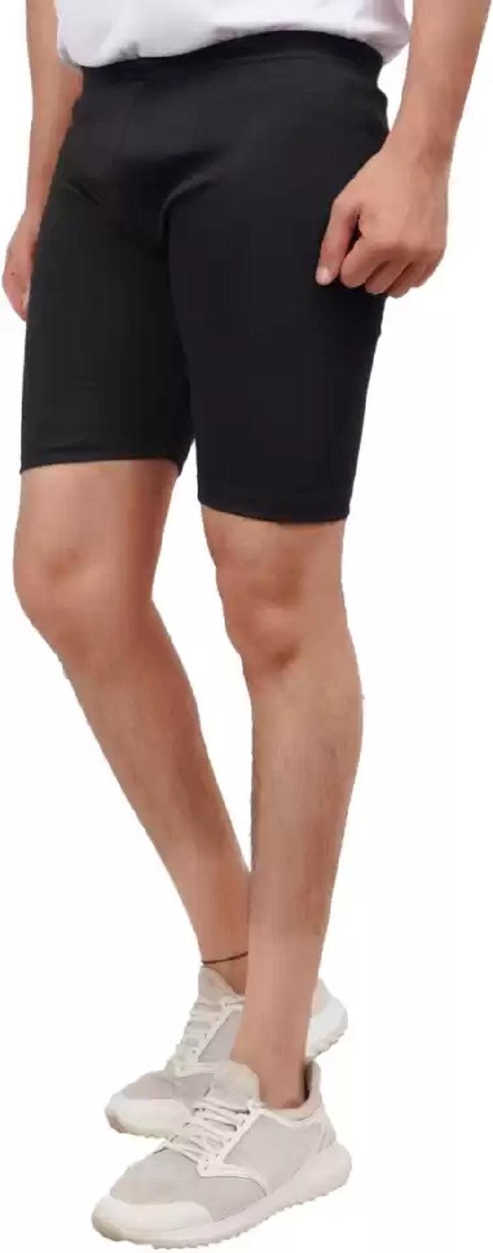 SHIV-NARESH Solid Men Black Tights